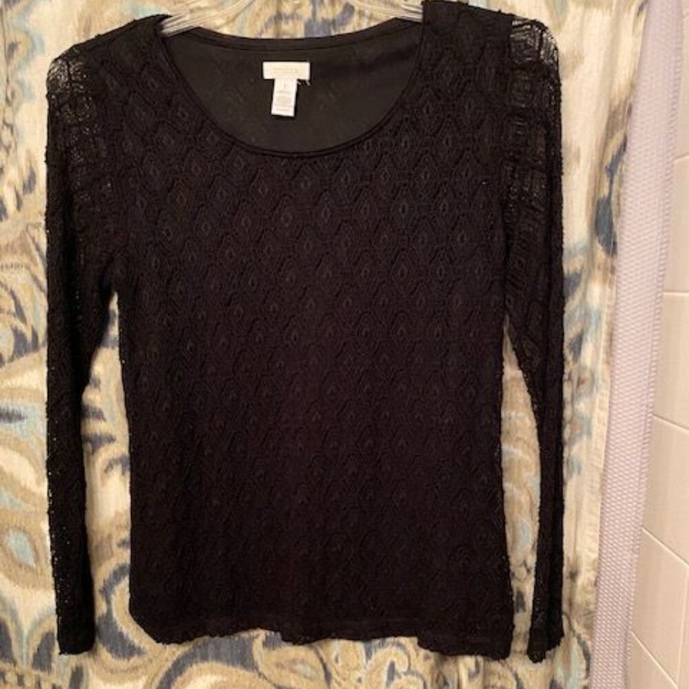 Lacey Black Chico's Top